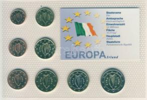 Írország 2004. 1c-2€ 8klf db, kereskedői szettben T:1