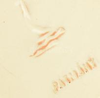 5 darab Pázmány kerámia falitál, jelzéssel, egyiken kis kopással, d: 11-17 cm