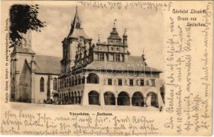 1902 Lőcse, Levoca; Városháza. Latzin János kiadása / Rathaus / town hall (Rb)