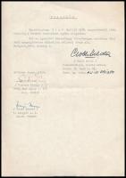 Gobbi Hilda autográf aláírással ellátott levele + 2 db fotó