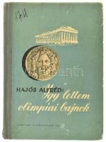 Hajós Alfréd: Így lettem olimpiai bajnok. Bp., 1956, Sport Lap- és Könyvkiadó, 95 p. + 12 t. Első kiadás. Egészoldalas fekete-fehér fotókkal illusztrált. Kiadói félvászon-kötés, kissé kopottas borítóval, belül jó állapotban, intézményi bélyegzőkkel. Megjelent 2100 példányban.