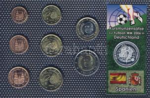 Spanyolország 1999-2005. 1c-2€ 8klf db + Németország 2006. "Labdarúgó VB" Ag eml...