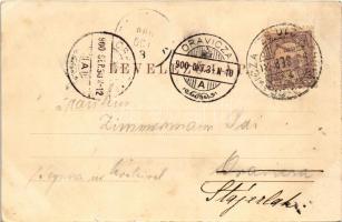 1900 Karasjeszenő, Jaszenova, Jasenovo; Római katolikus imaház, Görögkeleti szerb ortodox templom, M...