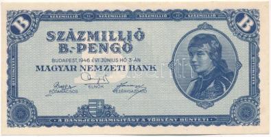 1946. 100.000.000BP T:AU hajtatlan, több kis gyűrődéssel Adamo P39