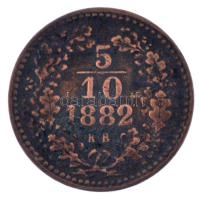 1882KB 5/10kr Cu T:VF patina Hungary 1882KB 5/10 Kreuzer Cu C:VF patina Adamo M3.1