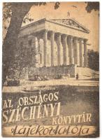 cca 1955 Az Országos Széchenyi Könyvtár tájékoztatója. Bp., Ujpesti-ny., 24 p. Fekete-fehér képekkel illusztrált. Kiadói tűzött papírkötés. Megjelent 3000 példányban.