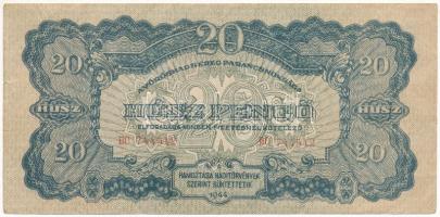 1944. 20P "A Vörös Hadsereg Parancsnoksága" T:F Adamo P45