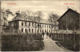1911 Losonc, Lucenec; Közös laktanya, katonák / K.u.K. military barracks, soldiers (EK)