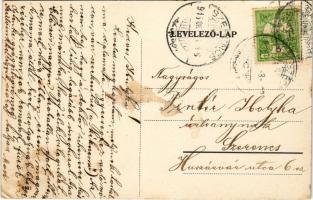 1915 Gálszécs, Secovce; Fő utca, Nemzeti szálloda, Koch, Markovics Testvérek üzlete / main street, h...