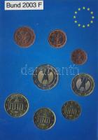 Németország 2003F 1c-2€ 8klf db, kereskedői szettben T:1