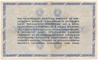 1946. 10.000.000AP vízjeles papíron, fordított címerrel T:F
Adamo P54