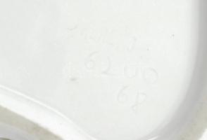 Herend áttört mintás bonbonier, virág plasztikákkal díszítve, masszába nyomott jelzéssel, minimális ...