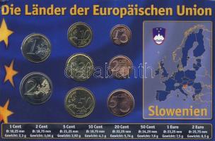 Szlovénia 2007. 1c-2€ 8klf db, kereskedői szettben T:1