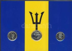 Barbados 1995-96. 1c, 5c, 10c szettben T:PP