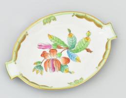 Herendi virágmintás hamuzó, matricás, jelzéssel, hibátlan, h: 13,5 cm