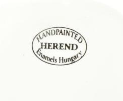 Herend jelzéssel áttört kínáló tálca, matricás, kézzel festett, jelzett, hibátlan, 21x15,5 cm