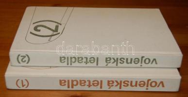 1974 Hadirepülőkről szóló 2 kötetes könyv cseh nyelven, sok képpel és jó állapotban