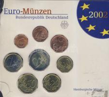 Németország 2002J 1c-2€ 8klf db, szettben T:1 Sérült!