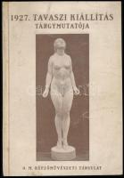 Az 1927. évi Tavaszi kiállítás tárgymutatója. Bp., 1927, OMKT. Fekete-fehér képekkel, többek közt Csók István, Rippl-Rónai József, Lux Elek műveinek reprodukcióival illusztrált. Kiadói papírkötés, javított gerinccel, kissé kopott borítóval, máskülönben jó állapotban.