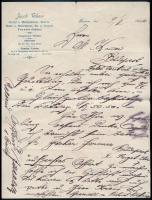 cca 1900 3 db cég fejléces levélpapír Bécs, Tarnów, Krakow