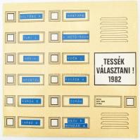 Tessék Választani! 1982. Vinyl, LP, Összeállítás, Sztereo. Pepita. Magyarország, 1982. VG+