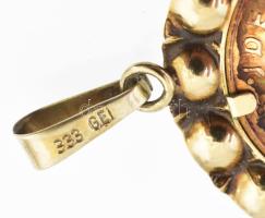 Egyiptomi 8-10k arany (Au) medál, jelzéssel, d: 26mm, nettó: 3,9 g