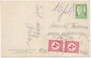 1929 Ráckeve, Takarékpénztár. Münich Jenő kiadása