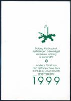 1999 Köszönőlap az Atlétikai Európa-bajnokság kapcsán, nyomtatott aláírásokkal