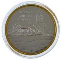 2020. 10.000Ft Ag "Magyar Olimpiai Bizottság" kapszulában, tanúsítvánnyal, színes MNB tájé...