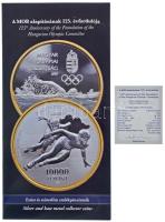 2020. 10.000Ft Ag "Magyar Olimpiai Bizottság" kapszulában, tanúsítvánnyal, színes MNB tájé...