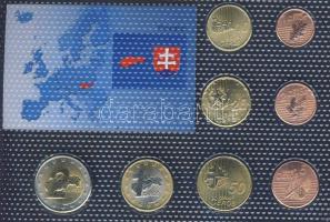 Szlovákia 2008. 1c-2&#8364; 8klf db próbaveret, kereskedői szettben T:BU