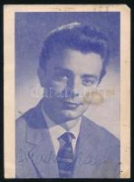 Aradszky László (1935-2017) táncdalénekes autográf aláírása