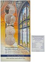 2015. 10.000Ft Ag "Róth Miksa" tanúsítvánnyal, színes MNB tájékoztatóval T:PP