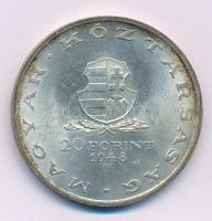 1948. 20Ft Ag "Táncsics" T:VF patina
Adamo EM3