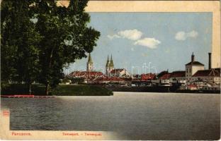 1911 Pancsova, Pancevo; Temespart / Timis quay (EK)