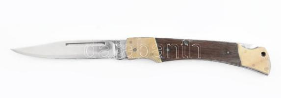 Régi bicska, rózsafa nyéllel, h: 22 cm