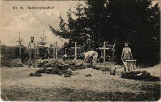 1917 St. M. Soldatenfriedhof / Első világháborús német katonai hősök temetője / WWI German military cemetery (EK) + "K.D. Feldpostexped. der Infant.-Divis. 212."