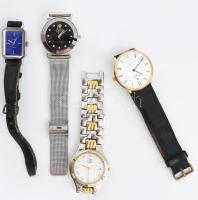 4 darab karóra, közte Royal Buler, Zaria, Rolex replika