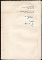 Banner János (1888-1971) ősrégész, néprajztudós, által dedikált 2 db különlenyomat: Régi kutatók - ú...