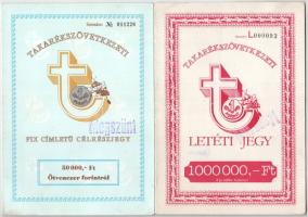 Vegyes 9db-os részjegy, valutalap, betétkönyv tétel, kitöltöttek