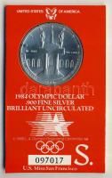 USA 1984S 1$ Ag "Olimpiai játékok" eredeti csomagolásban T:BU