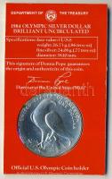 USA 1984S 1$ Ag "Olimpiai játékok" eredeti csomagolásban T:BU