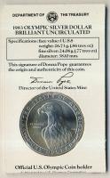 USA 1983P 1$ Ag "Olimpiai játékok" eredeti csomagolásban T:BU