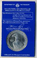 USA 1983D 1$ Ag "Olimpiai játékok" eredeti csomagolásban T:BU