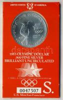 USA 1983S 1$ Ag "Olimpiai játékok" eredeti csomagolásban T:BU