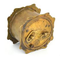 Régi német óratest, réz, elkezd járni, kopással, d: 9,5 cm