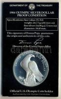 USA 1984S 1$ Ag "Olimpiai játékok" eredeti csomagolásban T:PP