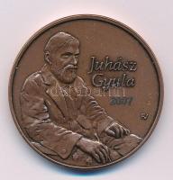 Fűz Veronika (1951-) 2007. "Juhász Gyula / Universitas Scientiarum Szegediensis - Facultas Academiae Paedagogicae de Gyula Juhász" bronz emlékérem kapszulában (42,5mm) T:AU