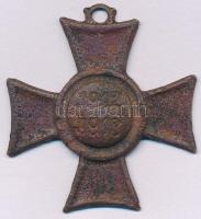 1913. "Mozgósítási Kereszt / 1912-1913-as Emlékkereszt" bronz kitüntetés mellszalag nélkül T:F korrózió Hungary 1913. "Commemorative Cross, 1912-1913" bronze decoration without ribbon C:F corrosion NMK 275