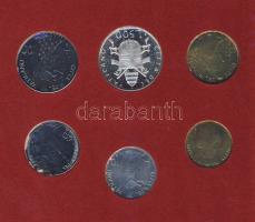 Vatikán 1980. 10L-500L 6klf db, benne 1db Ag, szettben T:1